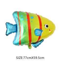 Çizgili Balık Folyo Balon 77x60cm - Partici