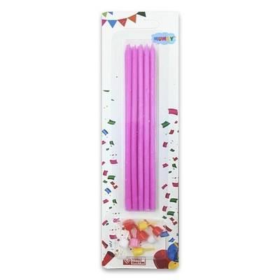 15cm Pembe Mum 10'lu - 1