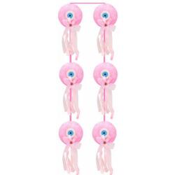 Pembe Nazar Boncuğu Strafor Zincir Süs - 