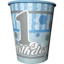 Pırıltılı 1 Yaş Erkek Bardak 8'li - 