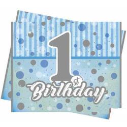 Pırıltılı 1 Yaş Mavi Masa Örtüsü 120x180cm - Partici