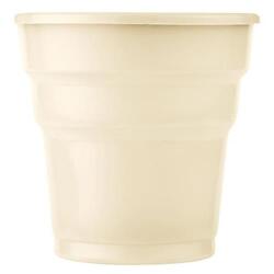 Plastik Krem Bardak 24'lü - Partici