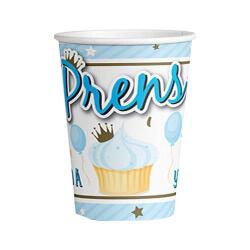 Prens 1 Yaşında Karton Bardak 8'li - Partici