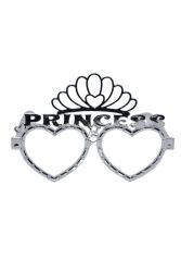 Prenses Temalı Gümüş Parti Gözlüğü - 