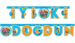 Rafadan Tayfa Temalı İyi ki Doğdun Harf Banner - Partici