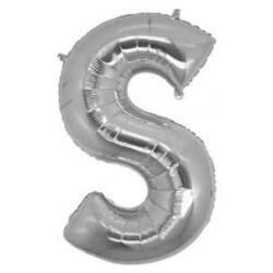S Harf Folyo Balon Gümüş 100cm - Partici