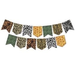 Safari Desenli Zik Zak Banner - Partici
