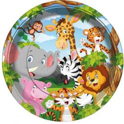 Safari Temalı Karton Tabak 8'li - Partici
