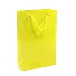 Sarı Karton Çanta 12x17cm - 