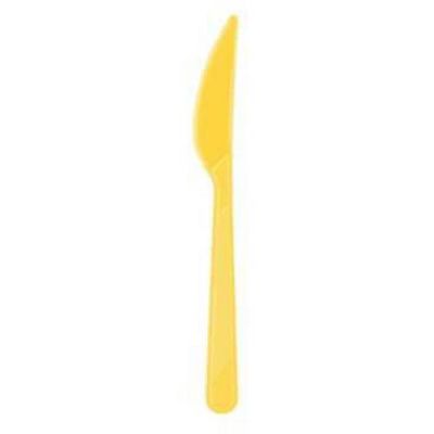 Sarı Plastik Bıçak 24'lü - 1