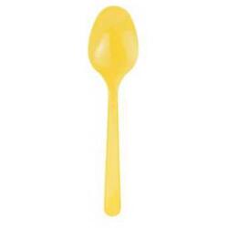 Sarı Plastik Kaşık 24'lü - Partici