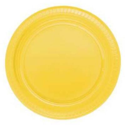 Sarı Plastik Tabak 25'li - 1