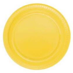 Sarı Plastik Tabak 24'lü - Partici