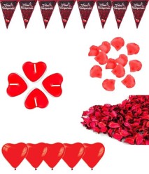 Sevgililer Günü Dekarasyon Seti 33 Parça - Partici