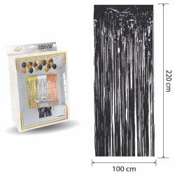 Metalize Siyah Fon Perdesi - Partici