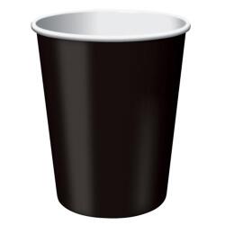 Siyah Karton Bardak 8'li - Partici