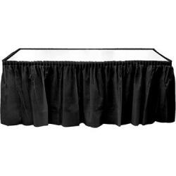 Siyah Plastik Masa Eteği - Partici