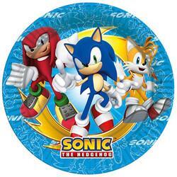 Sonic Temalı Karton Tabak 8'li - 1