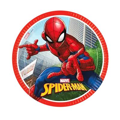 Spiderman Crime Fighter Karton Tabak 23cm 8'li - 1