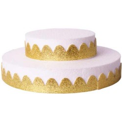 Strafor Pasta 2 Katlı Altın - 