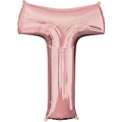 T Harf Folyo Balon Rose Gold 100cm - Partici