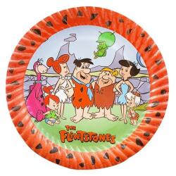 Taş Devri Temalı Karton Tabak 8'li - Partici