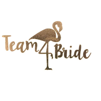 Team Bride Flamingo Altın Dövme