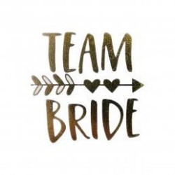 Team Bride Kalp Vuran Ok Altın Dövme 10'lu - 