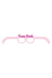 Team Bride Karton Gözlük Pembe 8'li - Partici