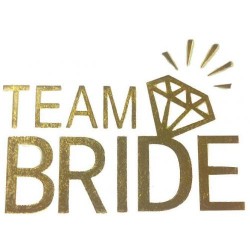 Team Bride Tek Taşlı Altın Dövme - 