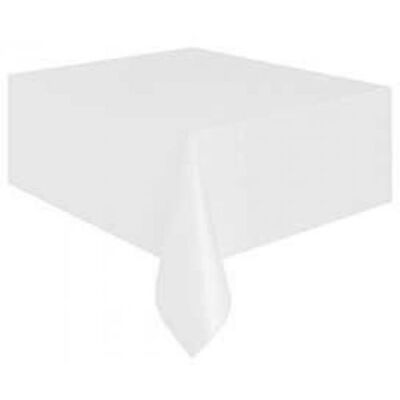 Beyaz Plastik Masa Örtüsü 120x180cm - 1