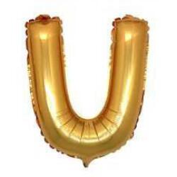 U Harf Folyo Balon Altın 40cm - Partici