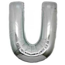 U Harf Folyo Balon Gümüş 100cm - Partici