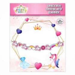 Unicorn Banner Süs - Partici