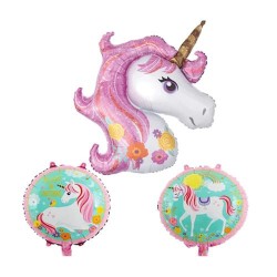 Unicorn Folyo Balon 3 lü - Partici