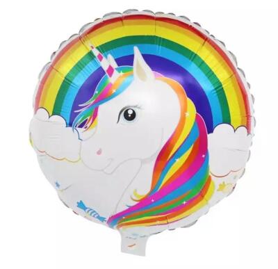 Unicorn Yuvarlak Folyo Balon 45cm - 1