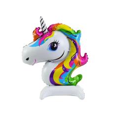 Unicorn Ayaklı Folyo Balon 45x36Cm - Partici
