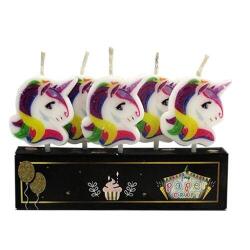Unicorn Temalı Mum Seti 5'li - Partici