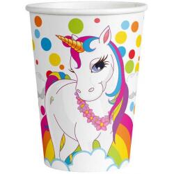 Unicorn Rainbow Karton Bardak 8'li - Partici