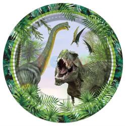 Vahşi Jurassik Karton Tabak 8'li - Partici