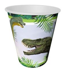 Vahşi Jurassik Temalı Karton Bardak 8'li - Partici