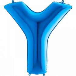 Y Harf Folyo Balon Mavi 100cm - Partici