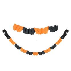 Yarasa Kağıt Uzar Süs Siyah Turuncu - Partici