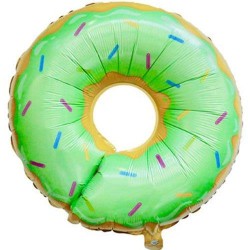 Yeşil Donut Folyo Balon - Partici