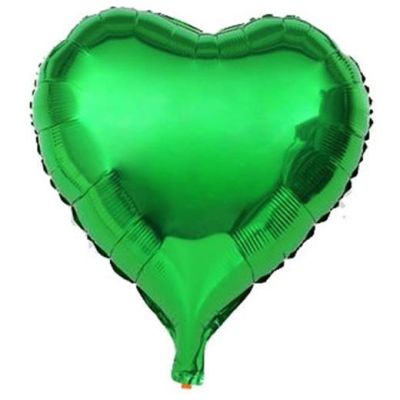 Yeşil Kalp Folyo Balon 45cm - 1