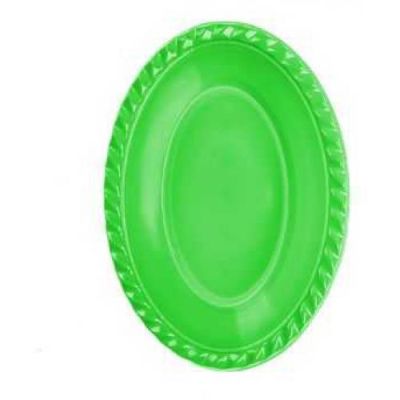 Yeşil Plastik Oval Kase 8'li