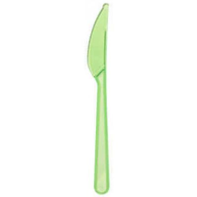 Yeşil Transparan Plastik Bıçak 24'lü - 1