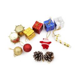 Yılbaşı Karışık Ağaç Süsleme Seti 12'li - Partici