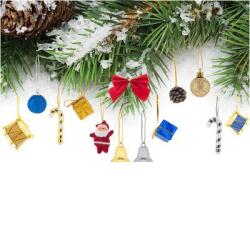Yılbaşı Ağaç Süsleme Seti Karışık 16'lı - Partici