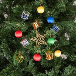 Yılbaşı Ağacı Süsleme Seti Lüks Yıldızlı 12'li - Partici